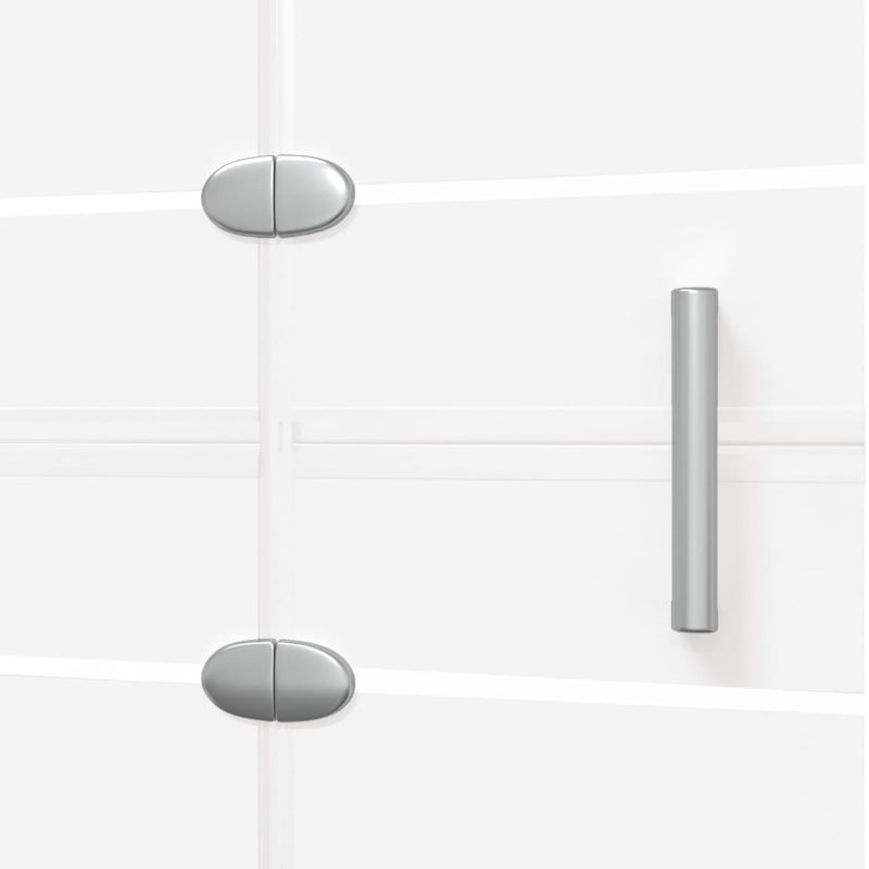 vidaXL fekete ESG zuhany-harmonikaajtó 120 x 140 cm