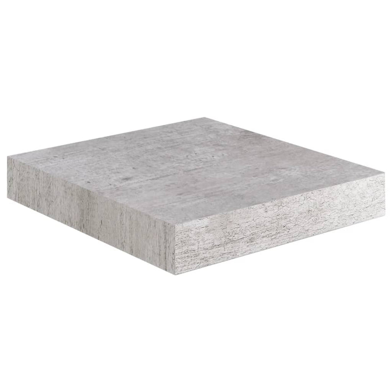 vidaXL 2 db betonszürke MDF lebegő fali polc 23 x 23,5 x 3,8 cm