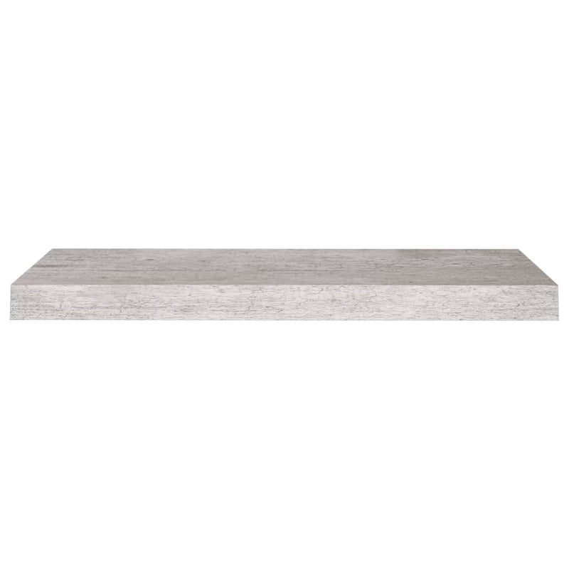vidaXL 4 db betonszürke MDF lebegő fali polc 60 x 23,5 x 3,8 cm