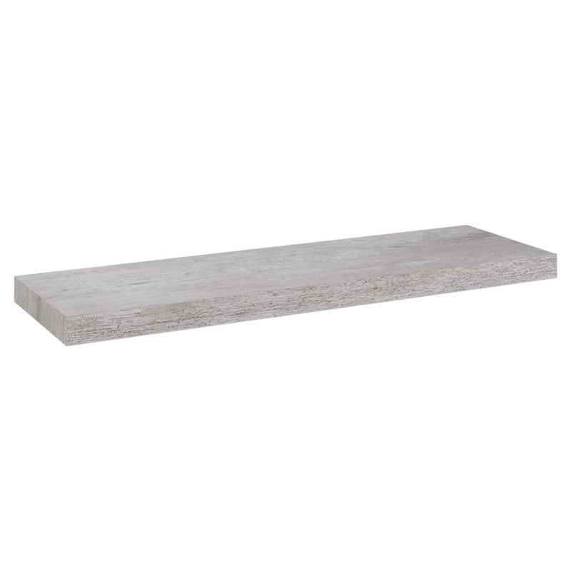 vidaXL 4 db betonszürke MDF lebegő fali polc 80 x 23,5 x 3,8 cm