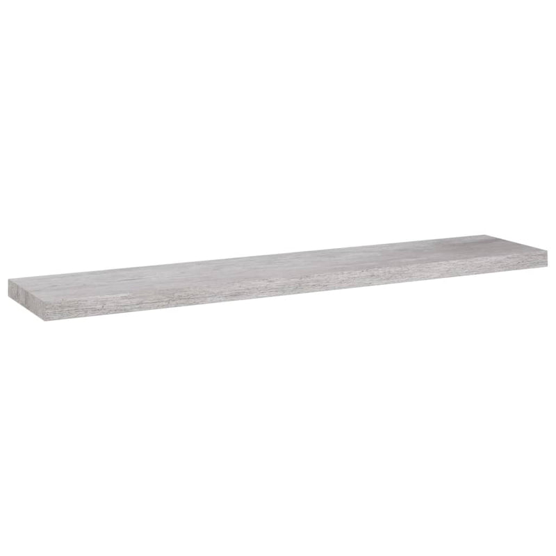 vidaXL 4 db betonszürke MDF lebegő fali polc 120 x 23,5 x 3,8 cm