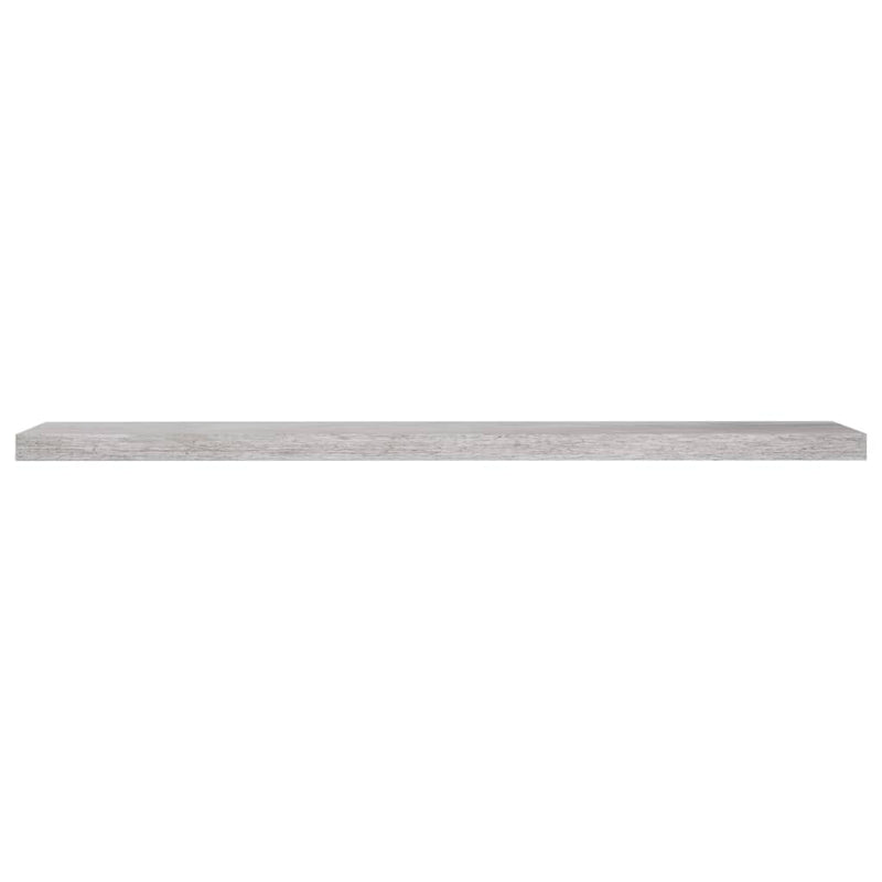 vidaXL 4 db betonszürke MDF lebegő fali polc 120 x 23,5 x 3,8 cm