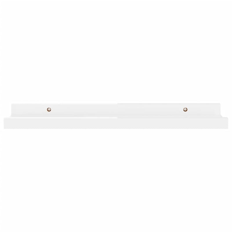 vidaXL 4 db magasfényű fehér fali polc 40 x 9 x 3 cm