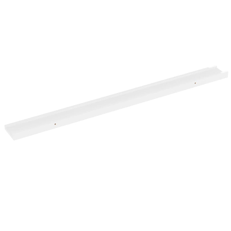 vidaXL 4 db magasfényű fehér fali polc 100 x 9 x 3 cm