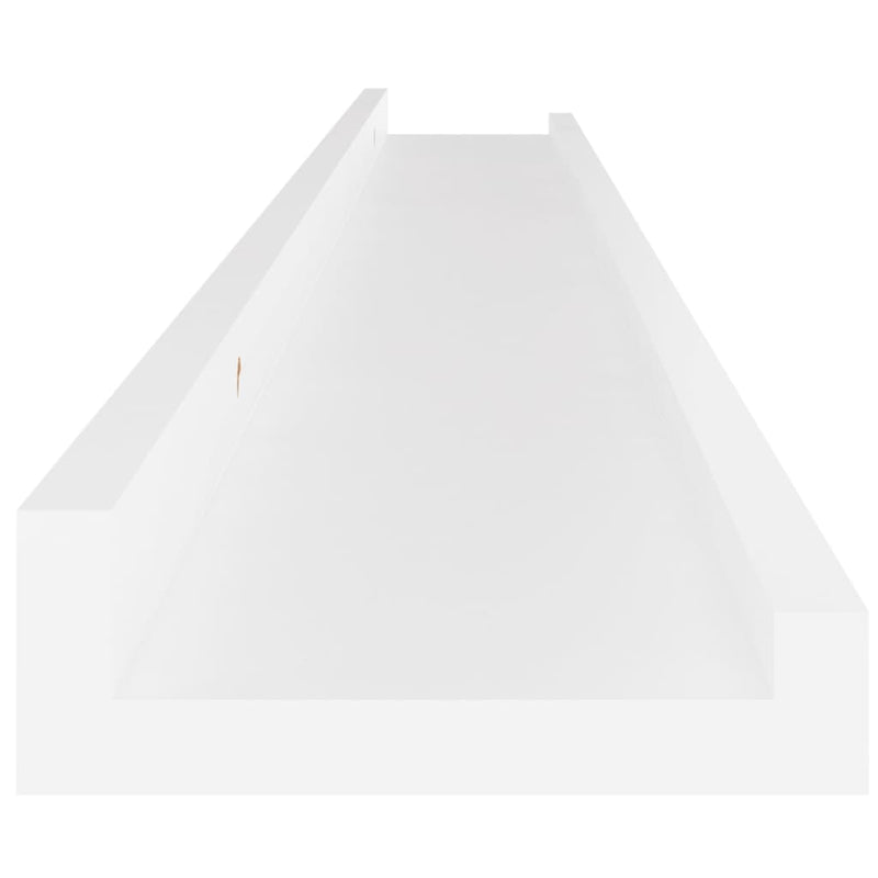 vidaXL 2 db fehér fali polc 100 x 9 x 3 cm