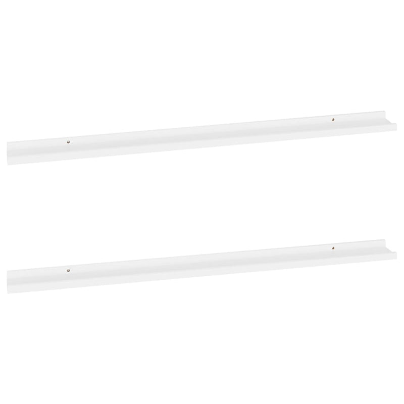 vidaXL 2 db fehér fali polc 115 x 9 x 3 cm