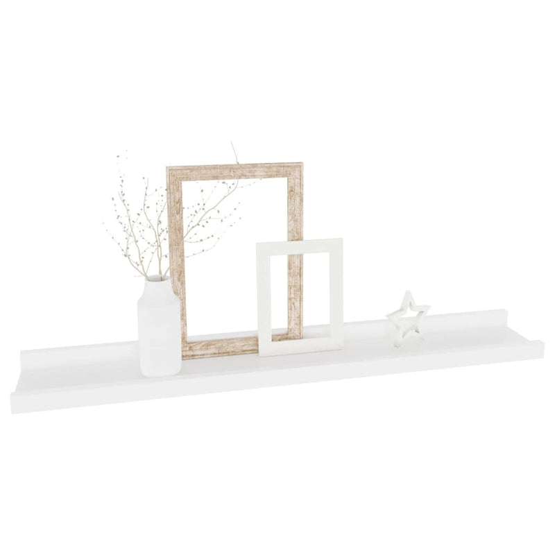 vidaXL 4 db fehér fali polc 60 x 9 x 3 cm