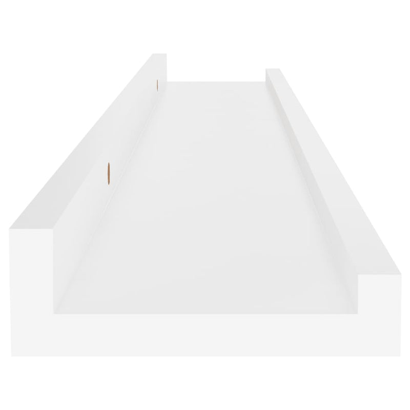 vidaXL 4 db fehér fali polc 60 x 9 x 3 cm