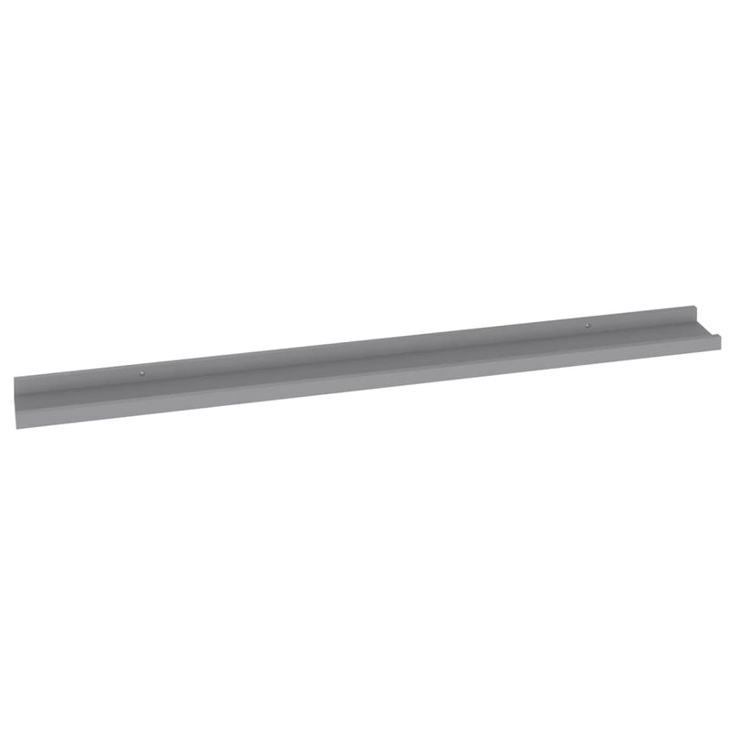 vidaXL 2 db szürke fali polc 100 x 9 x 3 cm
