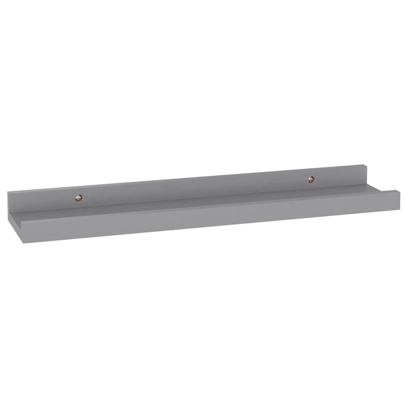 vidaXL 4 db szürke fali polc 40 x 9 x 3 cm