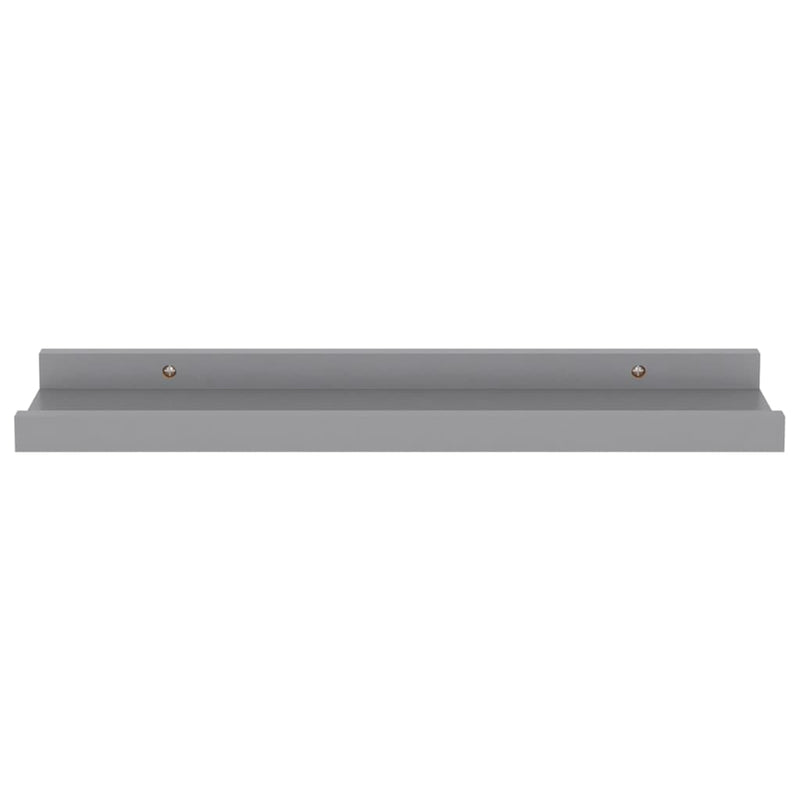 vidaXL 4 db szürke fali polc 40 x 9 x 3 cm
