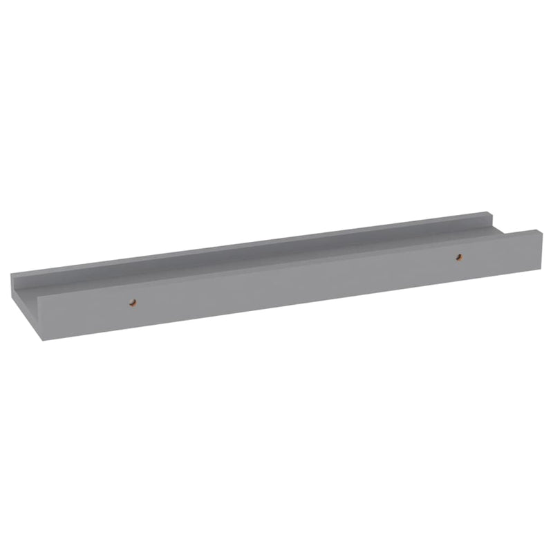 vidaXL 4 db szürke fali polc 40 x 9 x 3 cm