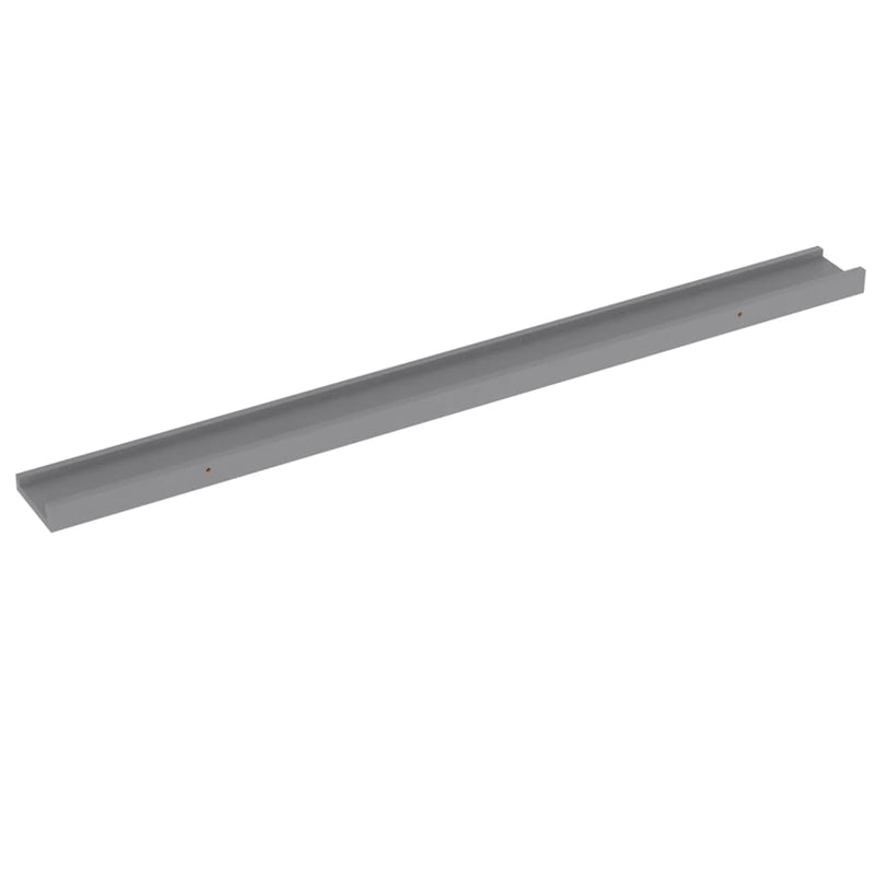 vidaXL 4 db szürke fali polc 100 x 9 x 3 cm