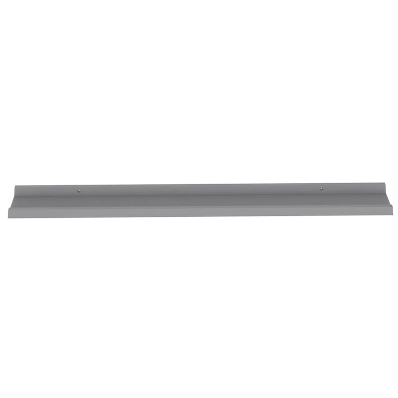 vidaXL 4 db szürke fali polc 100 x 9 x 3 cm
