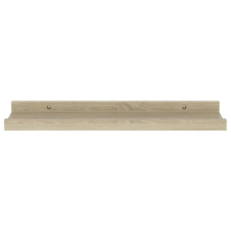 vidaXL 2 db sonoma tölgy színű fali polc 40 x 9 x 3 cm