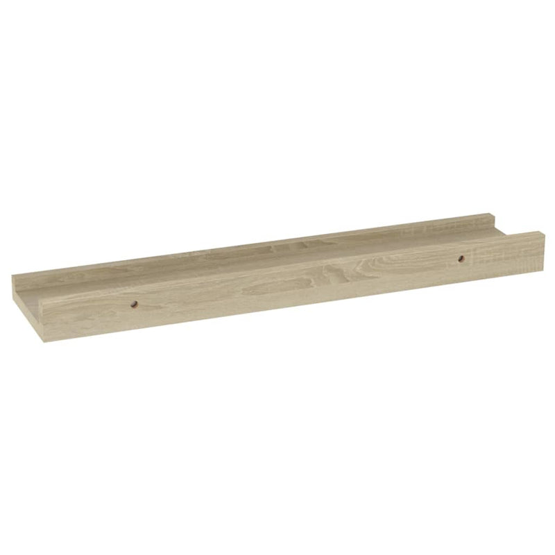 vidaXL 2 db sonoma tölgy színű fali polc 40 x 9 x 3 cm