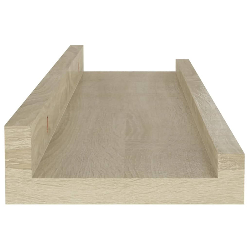 vidaXL 2 db sonoma tölgy színű fali polc 40 x 9 x 3 cm