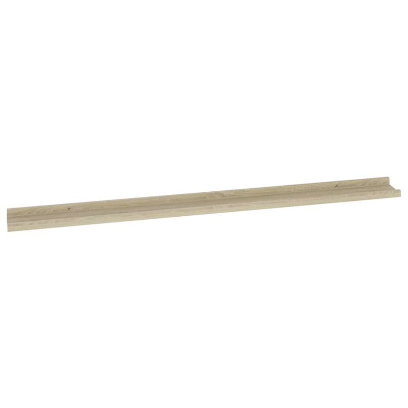 vidaXL 2 db sonoma tölgy színű fali polc 115 x 9 x 3 cm