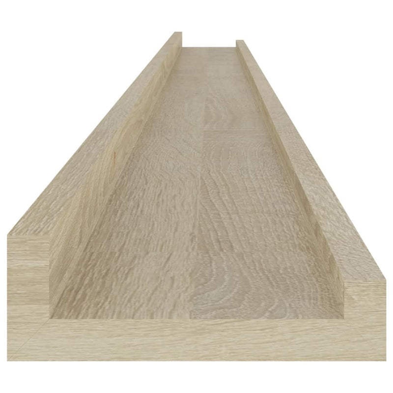vidaXL 2 db sonoma tölgy színű fali polc 115 x 9 x 3 cm