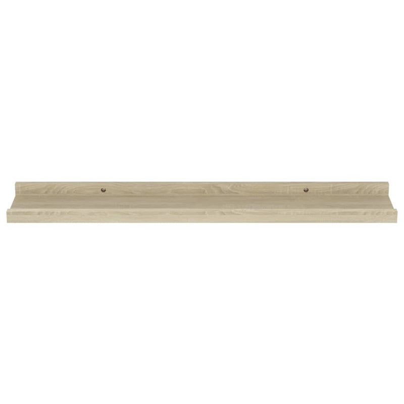 vidaXL 4 db sonoma tölgy színű fali polc 60 x 9 x 3 cm