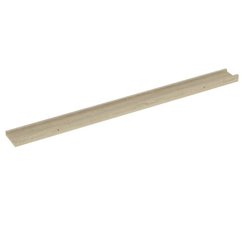 vidaXL 4 db sonoma tölgy színű fali polc 100 x 9 x 3 cm