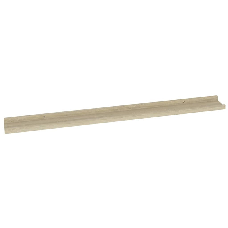 vidaXL 4 db sonoma tölgy színű fali polc 100 x 9 x 3 cm