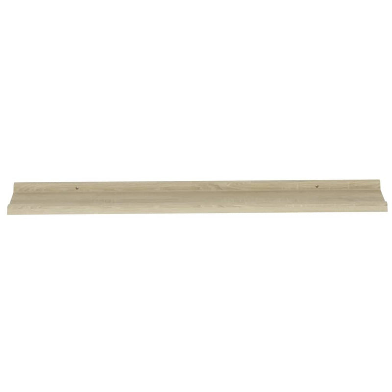 vidaXL 4 db sonoma tölgy színű fali polc 100 x 9 x 3 cm