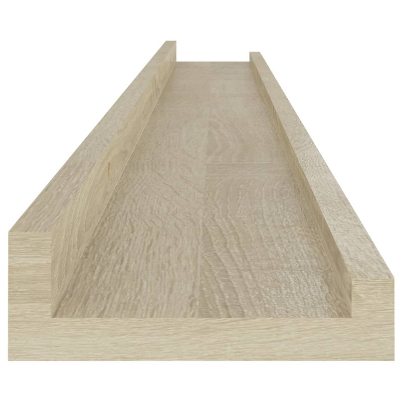 vidaXL 4 db sonoma tölgy színű fali polc 100 x 9 x 3 cm