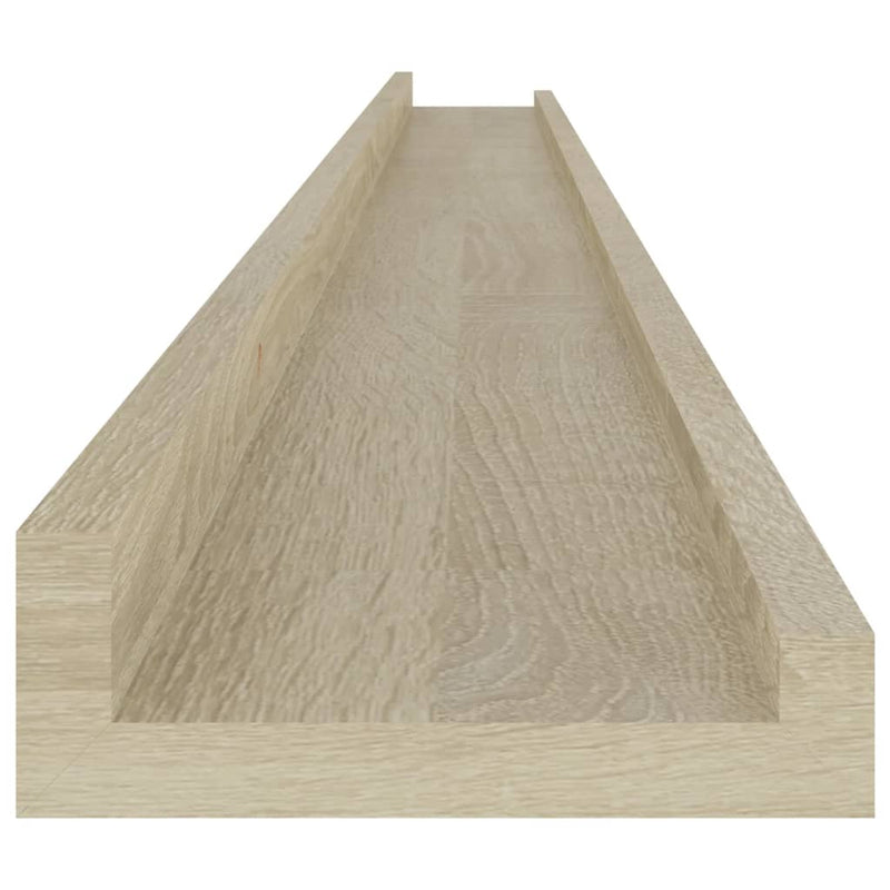 vidaXL 4 db sonoma tölgy színű fali polc 115 x 9 x 3 cm