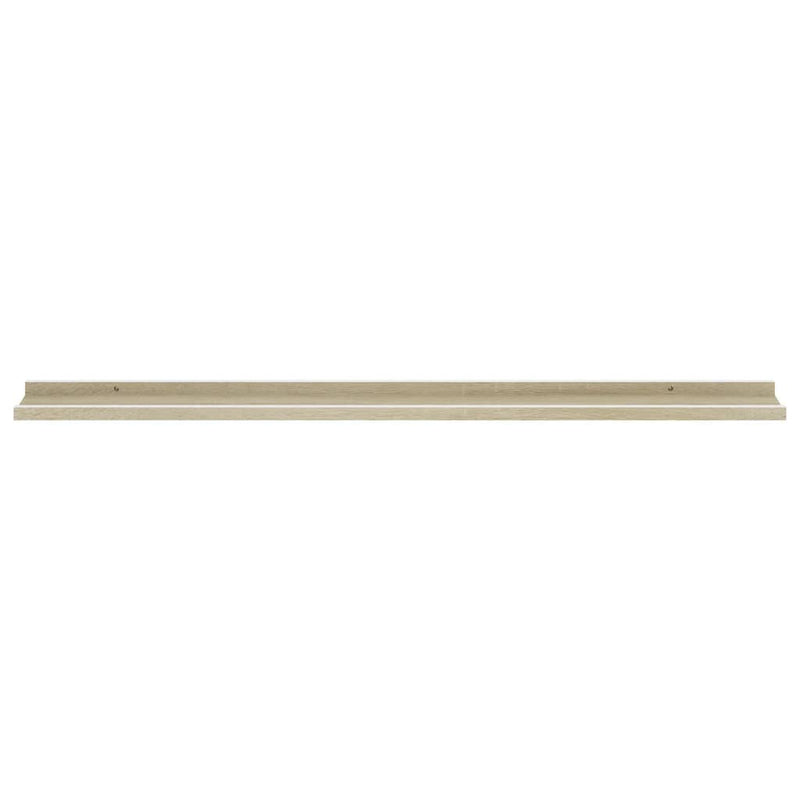 vidaXL 4 db fehér és sonoma tölgy színű fali polc 115 x 9 x 3 cm