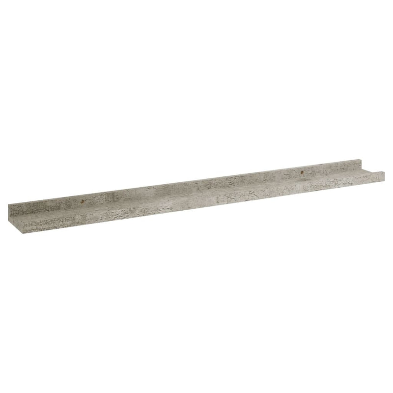 vidaXL 4 db betonszürke fali polc 80 x 9 x 3 cm