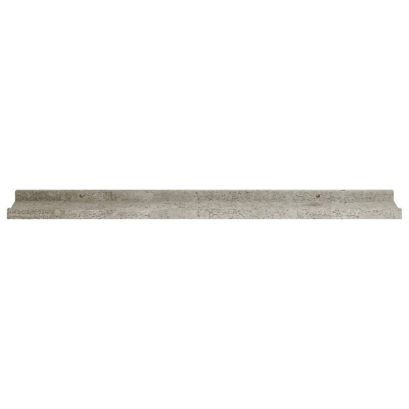 vidaXL 4 db betonszürke fali polc 80 x 9 x 3 cm