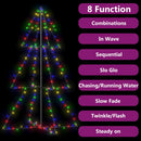 vidaXL 200 LED-es beltéri/kültéri kúp alakú karácsonyfa 98 x 150 cm