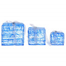 vidaXL 3 darab dekoratív akril hideg fehér karácsonyi ajándékdoboz