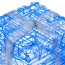 vidaXL 3 darab dekoratív akril hideg fehér karácsonyi ajándékdoboz