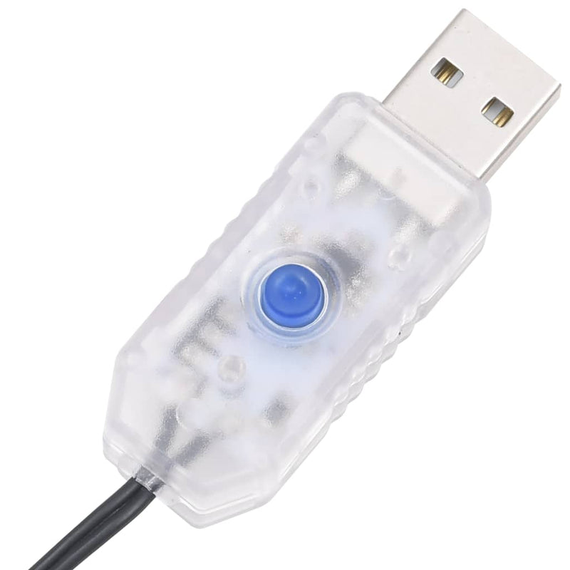 vidaXL 400 LED-es színes fényfüzér 8 világítási móddal 40 m