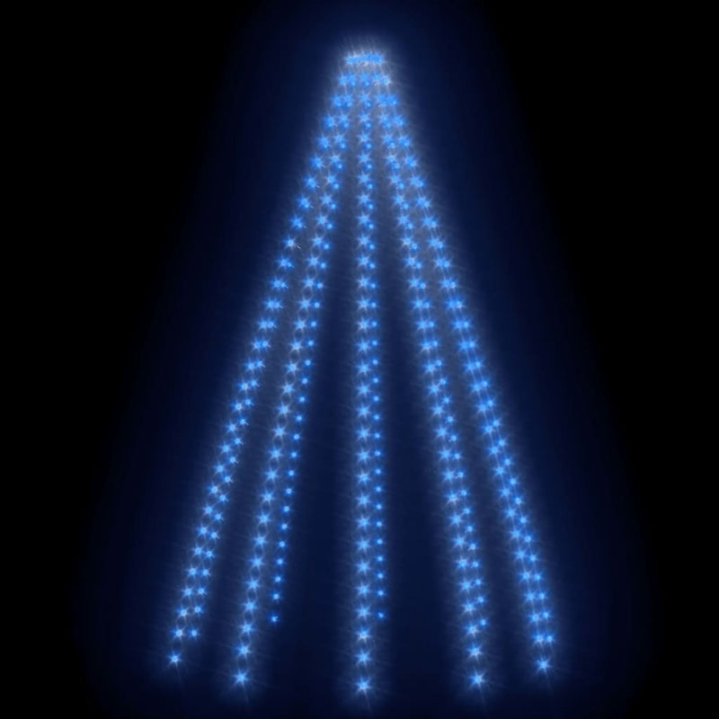 vidaXL karácsonyfa-fényfüzér 250 kék LED-del 250 cm