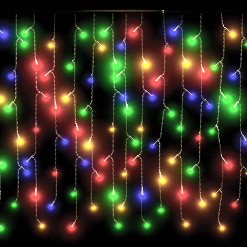 vidaXL 8 funkciós színes LED-es jégcsapfényfüggöny 400 LED-del 10 m