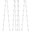 vidaXL 5 db 5x200 LED-es meleg fehér bel-/kültéri napelemes fényfüzér