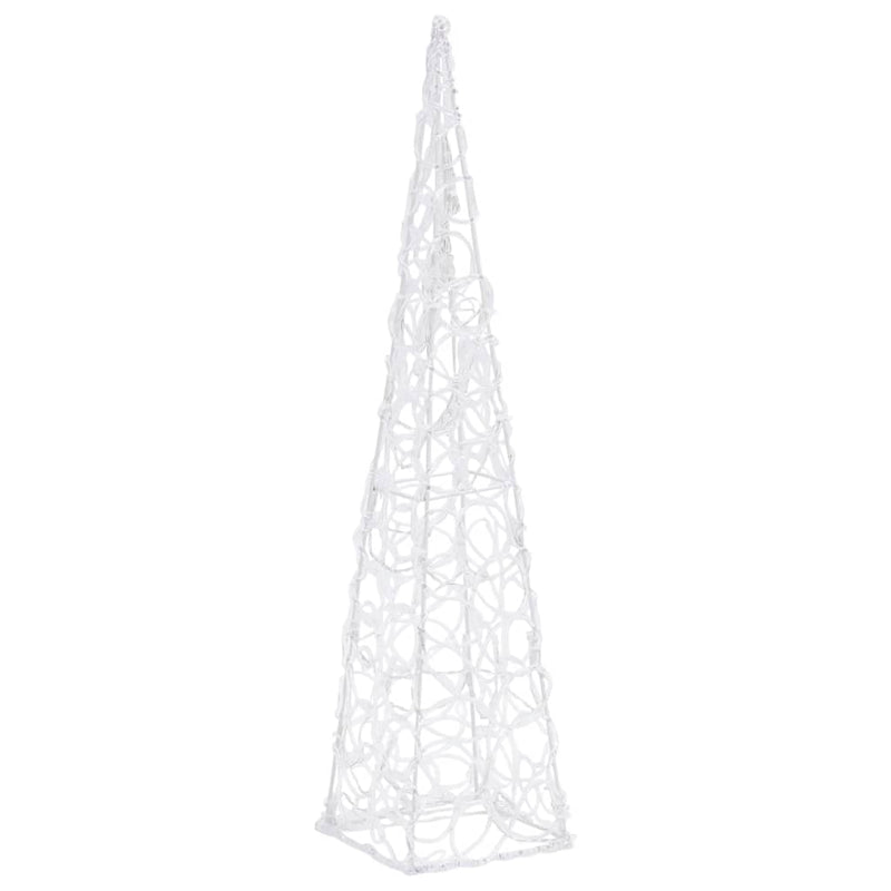 vidaXL dekoratív kék fényű LED-es akril fénykúp 60 cm