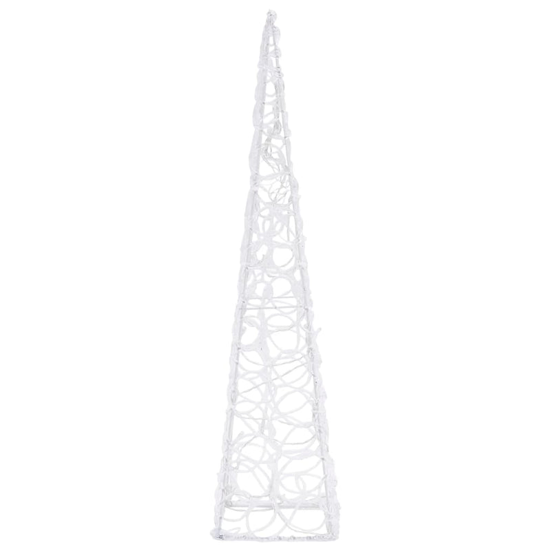 vidaXL dekoratív kék fényű LED-es akril fénykúp 60 cm