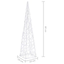 vidaXL dekoratív kék fényű LED-es akril fénykúp 60 cm