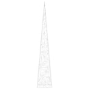 vidaXL dekoratív hideg fehér fényű LED-es akril fénykúp 90 cm