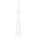 vidaXL dekoratív kék fényű LED-es akril fénykúp 90 cm