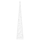 vidaXL dekoratív kék fényű LED-es akril fénykúp 120 cm