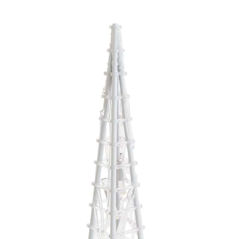 vidaXL dekoratív kék fényű LED-es akril fénykúp 120 cm