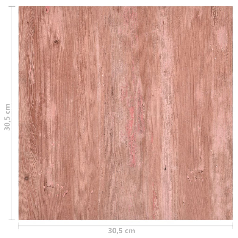 vidaXL 20 db piros öntapadó PVC padlólap 1,86 m²