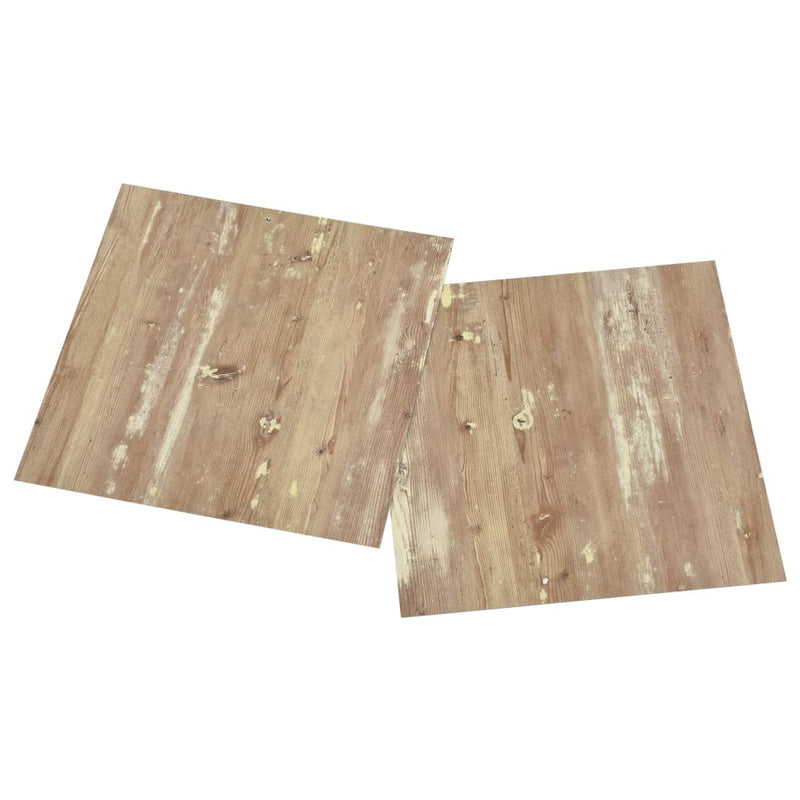 vidaXL 20 db barna öntapadó PVC padlólap 1,86 m²