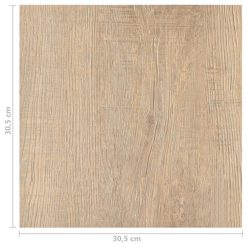 vidaXL 20 db barna öntapadó PVC padlólap 1,86 m²
