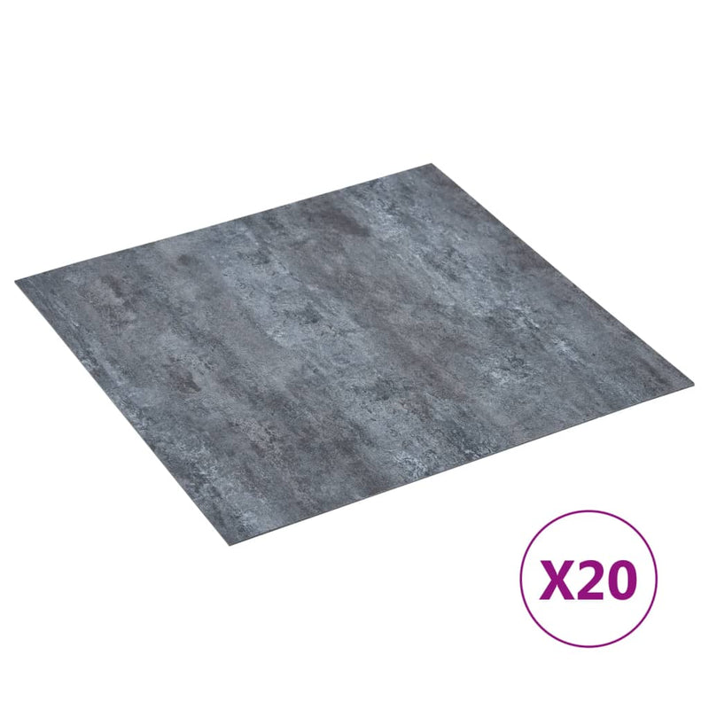 vidaXL 20 db szürke márvány mintás öntapadó PVC padlólap 1,86 m²